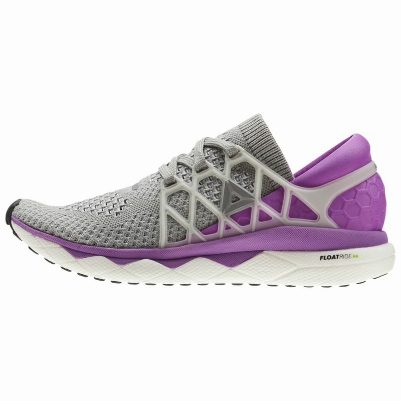 Adidasi Alergare Reebok Custom Floatride Run Dama Gri/Violet/Albi Romania BY8231XT